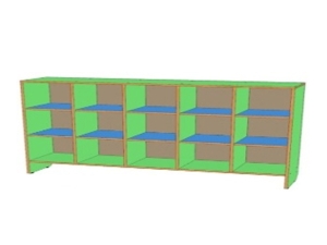 Шкаф для горшков  15 мест, горизонтальный, цвет